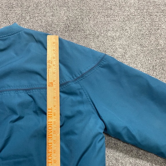 Vintage John Weitz Bomber Plaid Teal Jacket - Picture 8 of 9